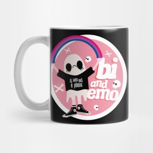 Bi and Emo Badge Mug